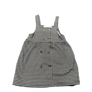 Toddler girl black and white houndstooth dress size 3T